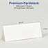 Avery Printable Blank Place Cards with Sure Feed, 1.43" x 3.75", Textured White, 150 Customizable Tent Cards (16109)