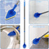 Long Handle Cleaning Brush, Globalstore 2 in 1 Scrub Brush Shower Scrubber for Cleaning, 37? Scrubbing Brush Bathtub Scrubber for Shower Floor Bathroom Wall Glass, 1 Stiff Bristle Brush 3 Sponge Brush