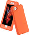 Case for iPhone SE Orange 2020,Protective Phone Case Heavy Duty 3 in 1 Full Body Defender Cover Durable Shockproof Rubber Shell for iPhone 6 6s 7 8