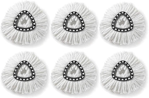 6 Pack Spin Mop Replacement Heads Microfiber Mop Refills - Easy Cleaning Mop Head Replacement