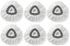 6 Pack Spin Mop Replacement Heads Microfiber Mop Refills - Easy Cleaning Mop Head Replacement