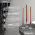 CANDWAX 10 inch Taper Candle Sticks Long Burning Set of 12 - Dripless Dinner Candles for Table Look Like Matte Metallic Candles and are Ideal for Any Occasion - Brown Glitter Taper Candles