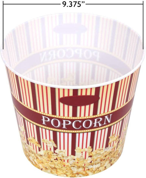 Time for Treats Popcorn Container, Large, Burgundy