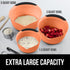 Gorilla Grip Mixing Bowls Set of 3, Slip Resistant Rubber Bottom, Nesting Baking Bowl, Soft Handle, Easy Pour Spout, Electric Mixer and Dishwasher Safe, Kitchen Essentials, 5, 3 and 1.5 QT, Sherbet