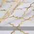 Kotile White and Gold Sheer Curtains for Bedroom - Gold Moroccan Tile Curtain Rod Pocket White Window Curtains 63 Inch Length 2 Panels for Girls Room, W52 x L63 Inches, 1 Pair, Gold White