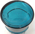 Time Concept Valencia 100% Recycled Glass Jar - Siete, Blue - Handcrafted Flower Vase, Home Centerpiece Décor