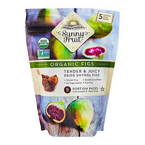 Sunny Fruit Organic Figs, Organic Figs Tender and Juicy Dried Smyrna Figs