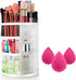 Makeup Organizer,360 Degree Rotating Cosmetics Organizer with 3 Pcs Makeup Sponge,7 Layers Adjustable Cosmetic Display Case for Countertop,Large Storage Box Make up Brush Holders Gifts for Women