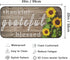 Sunflower Wooden Board Kitchen Rugs Anti Fatigue Memory Foam Floor Mat Non-Skip Cushioned Absorbent Kitchen Runner Rug for Entryway Hallway Farmhouse Bathroom Dining Room 39x20 in