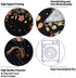 ENJOHOS Moonlit Garden Tapestry Moon Phase Surrounded by Vines and Flowers Black Background Wall Art Hanging for Girls Bedroom Living Room Dorm Decor(79x59 inches,Beautiful Moonlit)