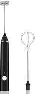 Milk Frother, Rechargeable hand-Held Electric Milk Frother 3 Adjustable USB Charging Can Be Used forBulletproof Coffee Protein Drinks Matcha Coffee Whisk (Black)