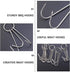DOITOOL 10 Pcs Double Meat Hooks Stainless Steel Roasting Hook Bacon Hams Meat Duck Butcher Hook Cooking Smoker Hook Hanger for BBQ Grill Drying 23CM