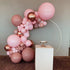 Soonlyn Pink Balloon Garland Arch 140 Pcs Rose Gold Balloon Garland Kit Double Stuffed Mauve Dusty Rose Balloon for Bridal Shower Baby Shower Birthday Party