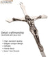 ACHIBANG Crucifix Wall Cross, Metal Hanging Crosses for Room Decor/ Catholic Crucifixes Gifts, 10 Inch