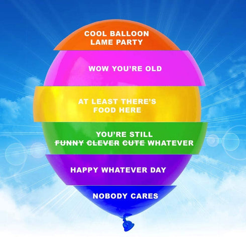 Kipi Toys Funny Party Abusive Balloons 24 Pcs Jumbo Pack Birthday Humor Fun Prank Gag Balloon Joke Special Decoration Gift Present for Old Adults College