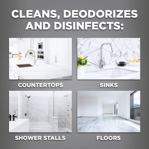 Weiman Disinfectant Granite Daily Clean & Shine - 24 Ounce (2 Pack) Safely Clean Disinfect and Shine Granite Marble Soapstone Quartz Quartzite Slate Limestone Corian Laminate Tile Countertop