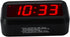 Timegyro Small Wall /Shelf /Desk Digital Clock Only Battery Operated with 1.2" Large Display. 4pcs Batteries Can Keep The Time Display Day and Night for More Than One Year (Black)