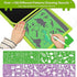 QearFun Erasable Doodle Book Set, 100+ Drawing Shapes Toddler Travel Essential Activity (Green Dinosaur)