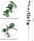 Miracliy 36 PCS Artificial Eucalyptus Stems with Frost, Faux Eucalyptus Leaves Greenery Stems for Vase Home Party Wedding Decoration€¦