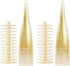 Plastic Champagne Glasses | 32 Pack | Gold Glitter Disposable Flutes in Bulk, Perfect for Parties, Wedding, Mimosa, Valentines Day, Brunch, and Bachelorette Party, Toasting Flutes
