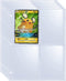50 Pack 400 Pockets 2.5x3.5" Trading Card Sleeves,Double-Sided 4 Pocket 6.1x7.6" Page Protector,Ultra-Clear Game Card Sheets for A5 Mini 3 Ring Binder