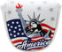 Golf Mallet Putter Head Cover Magnetic Headcover Head Covers Golf Club Accessory USA Statue of Liberty Thick Synthetic Leather for Odyssey 2ball 2 Ball Taylormade Scotty Cameron