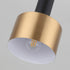 Modern Mini Pendant Light with 4W LED Bulb, One-Light Adjustable Metal Pendant Lighting Fixture for Kitchen Island Cafe Bar, Gold and Black