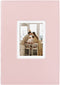 Golden State Art, Photo Album for 4x6 300 Pictures - Weddings, Holidays, Engagements, Vacations, Family - Front Extra Large Photo Display (Faux Leather Pink)