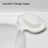 SUBEKYU Silicone Soap Dish for Bathroom,Bar Soap Holder for Shower with Draining Tray, Waterfall Soap Tray for Kitchen Sink, Set of 2 (2 White)