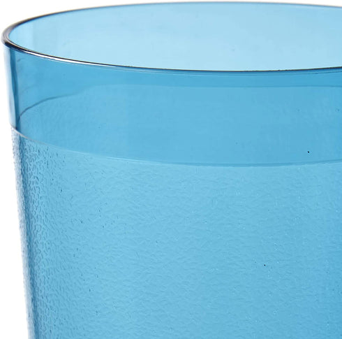 US Acrylic Caf© 32-ounce Plastic Restaurant Style Lightweight Stackable Beverage Tumblers | Reusable, BPA-free, Made in the USA, Top-rack Dishwasher Safe | Iced Tea Cups set of 12 in 4 Coastal Colors
