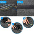 1 Piece (24 Feet in Length) Black Cable Floor Strip Carpet Floor Cord Cover Cable Protector Cable Management, Protect Cords and Prevent a Trip Hazard