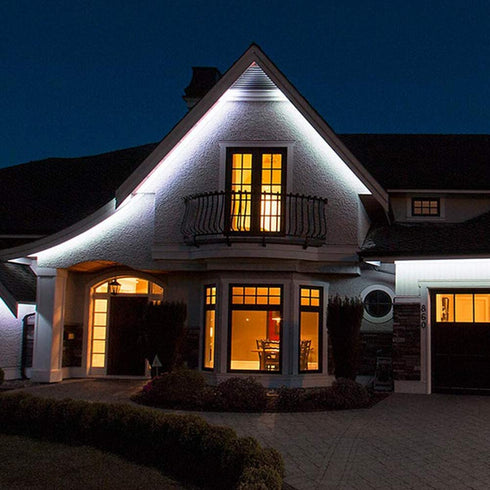 Led Strip Lights Battery Powered YOHOG White Led Lights 2M 6.56ft Battery Operated Led Light Strip IP65 Waterproof Flexible, Sticky LED Lights, Kitchen Cabinet, Bedroom and Outdoor Lighting 2Pcs