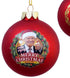 Kurt S. Adler 80MM Trump Merry Christmas Again Glass Ornament, Multi