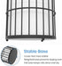 Toilet Paper Holder Stand Bathroom Toilet Paper Storage Tissue Roll Paper Reserve Holder for 3 Spare Mega Rolls-Black