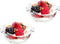 Qixivcom 50 Pack 4 Oz Flower Shaped Plastic Ice Cream Dessert Bowls Dessert Cup Disposable Sundae Bowl Parfait Snack Salad Bowls Tasting Sample Cup Appetizer Serving Bowl for Party Wedding Favor