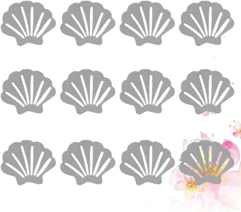 TOPBATHY 24PCS Bathtub Sticker Skid Proof Sea Shell Shaped Bathtub Decal Bathing Shower Safety Floor Sticker Bathroom Slip Solutions