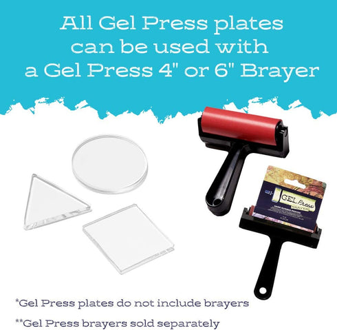 Gel Press Petites, 3" Circle Triangle Square 10812-CIR