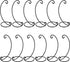HiGift 12 Pack Ornament Display Stand, 9? Tall Iron Ornament Holder Stand for Hanging Globe Air Plant, Terrarium Plant, Witch Ball Stand for Bauble Home Party Wedding Craft Christmas Decor - Black