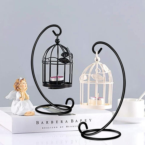 HiGift 12 Pack Ornament Display Stand, 9? Tall Iron Ornament Holder Stand for Hanging Globe Air Plant, Terrarium Plant, Witch Ball Stand for Bauble Home Party Wedding Craft Christmas Decor - Black