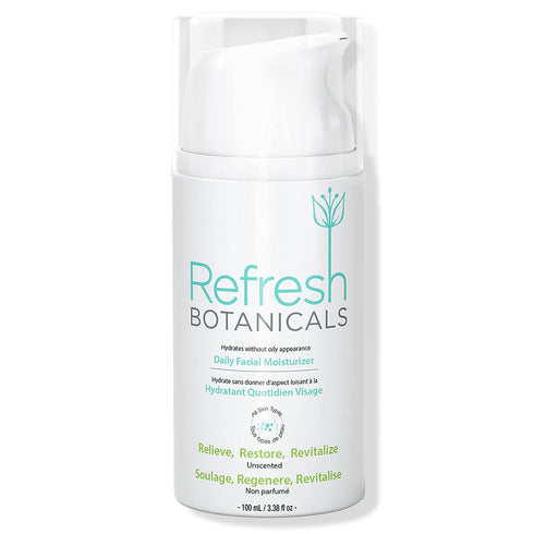REFRESH BOTANICALS Organic Face Moisturizer, A Natural Anti Aging Moisturizer for Dry, Sensitive, Oily, Acne Prone Skin | Fragrance Free, 3.38 fl oz
