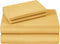 HOMEIDEAS Queen Size Bed Sheets - 4 Piece Set (Gold) - Extra Soft Brushed Microfiber 1800 Bedding Sheets, Deep Pocket, Wrinkle & Fade Free