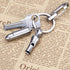 TI-EDC Emergency Safety Whistle Keychain Necklace Titanium Survival Rape Loud Whistle for Security Outdoor Hiking Camping Boating Hunting Fishing Men Women