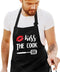 Apron for Men - Funny Mens black kitchen Cooking Chef Aprons for Adults with Pockets Father's Day