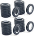 32 Pack Curtain Grommet, Inner Diameter 1-9/16"(40mm) Curtain Eyelet Rings Roman Ring Grommet Curtains Grommets kit for Casement Eyelet Tool Accessory (Black)