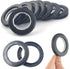 32 Pack Curtain Grommet, Inner Diameter 1-9/16"(40mm) Curtain Eyelet Rings Roman Ring Grommet Curtains Grommets kit for Casement Eyelet Tool Accessory (Black)