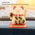 3.5-Inch Solar-Powered Lucky Cat Feng Shui Ornaments Lucky Cat Maneki Neko Waving Arm for Fortune Money and Good Luck (#1)