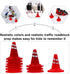Toddmomy 30Pcs Traffic Road Cones Pretend Play Toys Roadblocks Simulation Traffic Signs Miniature Traffic Cones for Sand Table Engineering Construction