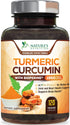 Turmeric Curcumin with BioPerine 95% Curcuminoids 1950mg - Natural Joint & Healthy Inflammatory Support, Black Pepper for Max Absorption, Nature's Tumeric Extract Supplement - 120 Capsules