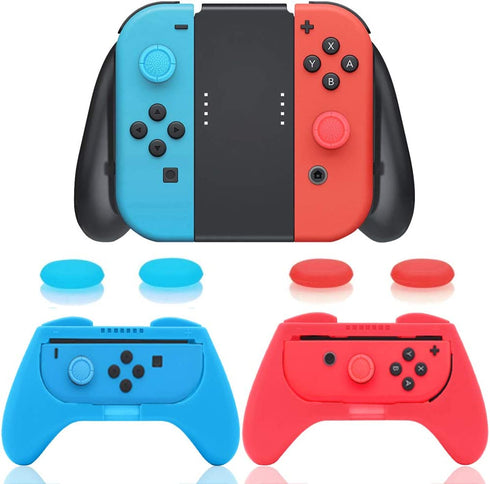 3 in 1 Joy-Con Controller Comfort Grip Kit Compatible with Switch/Switch OLED Joy-Con with 4 Thumb Grip Caps
