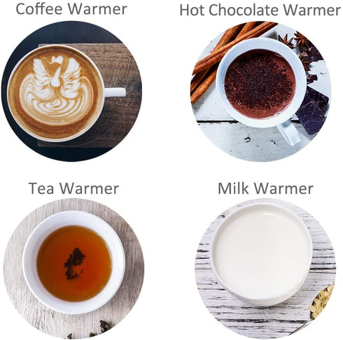 Coffee Mug Warmer, VOBAGA 4 Hours Auto Shut-Off Coffee Warmer Plate for Office Home Desk Use with 3 Temperature Settings, 20watt Electric Cup Warmer for Cocoa,Tea, Water, Milk, (No Cup)